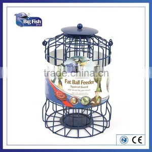 Traditional Wild Bird Squirrel Guard Proof Metal Caged Haning Bird Seed Feeder thumbnail-3
