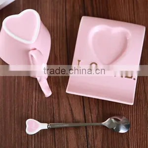 250ml Ceramic Mug With Special Handle Heart Shaped Coffee Mug thumbnail-5