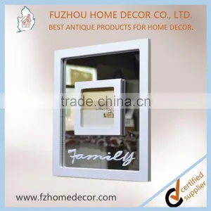 2017 New Design Wooden Printing Photo Frame With Mirror Decor for Family thumbnail-1