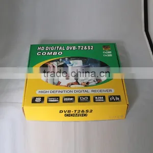 HD H.265 Sunplus 1505B Professional Combo DVB-T2+S2 TV Receiver Cheap Digital Satellite Set Top Box Free Redtube Porn Video thumbnail-1