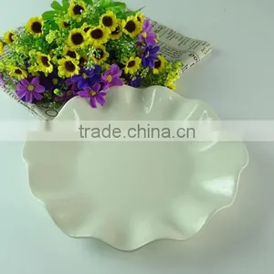 New Design Restaurant Ceramic Salad Plate Wholesale White Porcelain Round Plate thumbnail-1