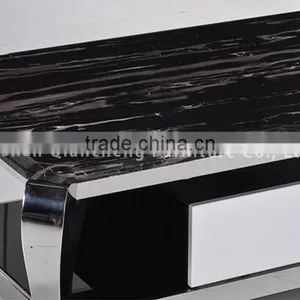 Hot Sale Coffee Table With Silver Stainless Steel Legs thumbnail-4