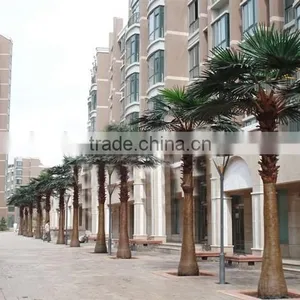 Home Garden Edging Decorative 5ft to 16ft Height Outdoor Artificial Green Plastic Palm Trees EDS06 0829 thumbnail-4