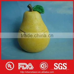 Ceramic Fruit Jar Apple Candy Teabag Sauce Jar Pear Cookie Jar Pumpkin Candle Holder thumbnail-1