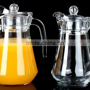 Machine Blown Pressed Clear Drinking Glass Cup With Handle thumbnail-2