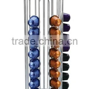 Metal 60pcs Nesspresso Chrome Coffee Capsule Holder/Rack With a Cheap Price Free Standing thumbnail-1