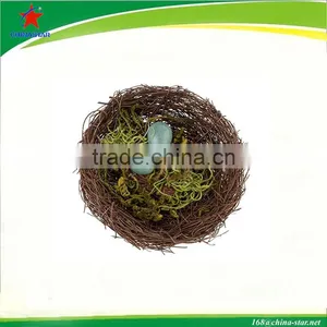 Natural Wicker Bird Nest thumbnail-1