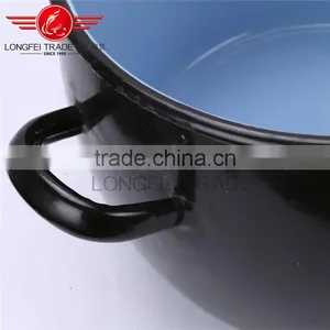 Good Quality Enamel Mini Cooking Pot Enamel Cassrole With Single Handle thumbnail-3