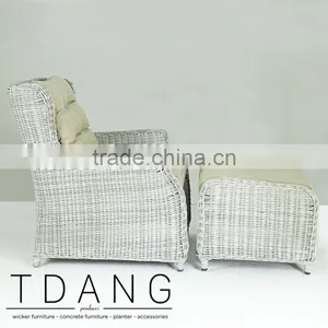 Driago Wicker Lounge Chair With Ottoman - Luxury Relax Wicker Chair thumbnail-4