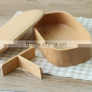 Unfinished Wooden Bento Box thumbnail-1