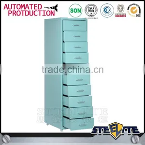 Korea Light Weight Steel 10 Drawer Filing Cabinet Lightweight Storage Cabinet for Sale thumbnail-1