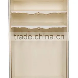 BISINI Antique Design Ivory and Gold Bedding Sheet Wood Display Showcase Designs - BF07-70340 thumbnail-1