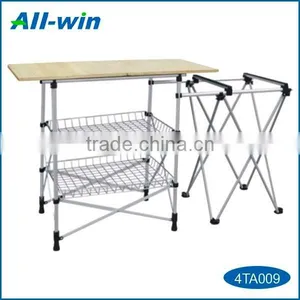 High-quality Square Bamboo Camping Table for Outdoor Use thumbnail-1