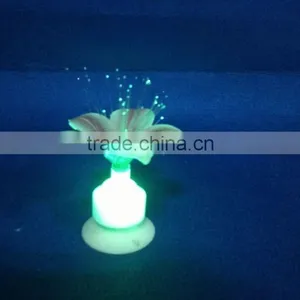 Artificial Craft LED Fiber Optic Color Changing Flower With Sucker Home Decorations thumbnail-1