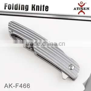 Newest Folding Knife Camping Hunting Knives 3Cr13 Blade Aluminum Handle Hand Tools thumbnail-2
