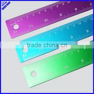 High Quality Colorful Office 30cm Aluminium Metal Ruler thumbnail-2
