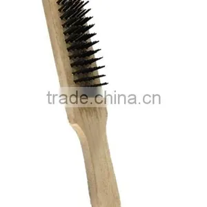 Polishing Steel Wire Brush With Wooden Handle thumbnail-1