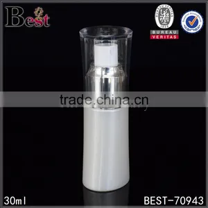 White Serum Pump 30ml Plastic Bottle High Quality Serum Plastic Bottle 30ml Wholesale thumbnail-1