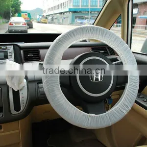 Safety Food Contact Protection Plastic Bowl Cover Car Seat Cover Shower Cap Ear Cap Hair Cape With Printing thumbnail-3