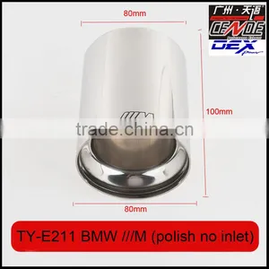 Auto Tuning Stainless Exhaust Tips Laser M Polish for Bmw thumbnail-3
