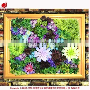 2015 Artificial Vertical Garden Wall Covering Artificial Succulents Plant Wall thumbnail-3