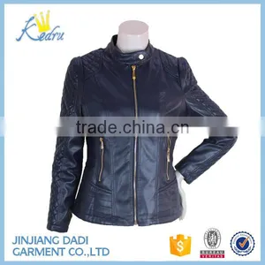 2017 Fashion Design Leather Jacket for Women thumbnail-1