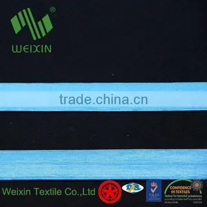 Blue Spandex Nylon Woven Plush Shiny Fold Over Elastic for Lingerie FOE thumbnail-2