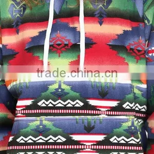 Wholesale Aztec Print Mens Pullover 100 Polyester Hoodie thumbnail-5