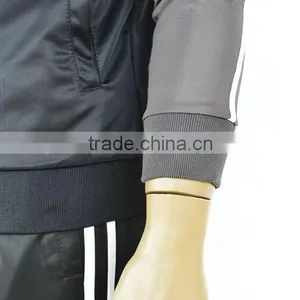 Factory OEM High Quality Sports Sets Polyester Tricot Set With Rib on Collar thumbnail-2