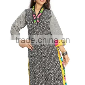 Pure Cotton Styles Long Kurtis thumbnail-4