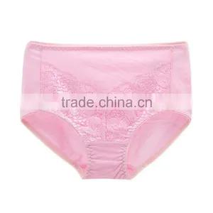 Professional Factory Custom Colorful 95% Cotton 5% Spandex With Lace Sexy Fancy Woman Underwear thumbnail-2