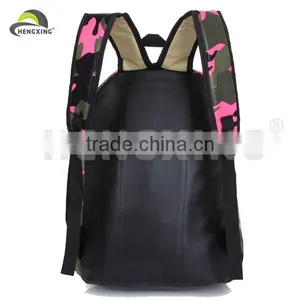 Camouflage Leather Backpack School Backpack Bag thumbnail-4
