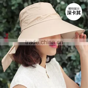 Wholesale Summer Sun Protection Fishing Cap Hat Windproof Sun Hat for Lady thumbnail-5