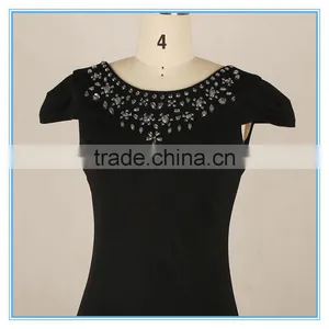 Elegant Ladies Bodycon Dress 2016 Open Back V Neck Midi Dress thumbnail-2