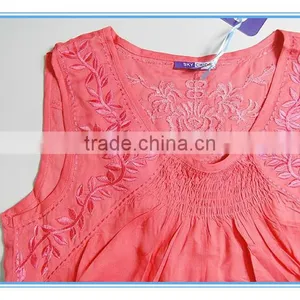 2016 New Design Embroidery Women Tank Tops Wholesale thumbnail-3