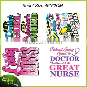 Factory Direct Custom Logo Heat Transfer Stickers For Clothing thumbnail-4