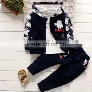 The Boy Autumn Suits New Children's Cartoon Children's Leisure Sports Sweater Three Piece thumbnail-1