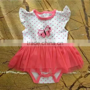 New Pattern Cotton Boutique Girl Clothing Baby Girl Romper thumbnail-5