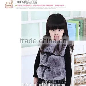 2015 Winter New Waistcoat European and American Girls Fur Vest Plus Thick Fringed/tassel Vest Faux Fur Vest Children's Jacket thumbnail-2