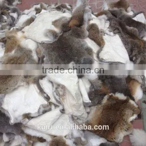 Luxury Stuff Leather Rabbit Real Fur Cheap and Good Quality Garment Textile Accessories Material Rabbit Fur Skin thumbnail-5