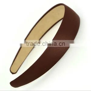 Fashion Colorful Plastic Headband Satin thumbnail-4