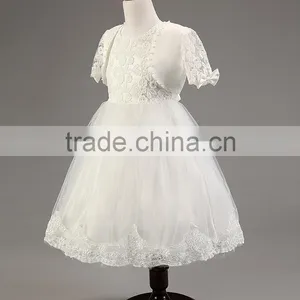 2016 Summer Style Kids Dress Flower Lace Princess Party Costume Girl Floral Dress thumbnail-3