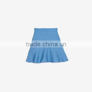 Beaded Neckline Ruffled Shoulders Top With a Short Flared Skirt Suit Dress thumbnail-6