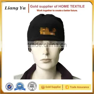 Custom Embroidery Slouch Polar Fleece Knitted Beanie Hat thumbnail-1