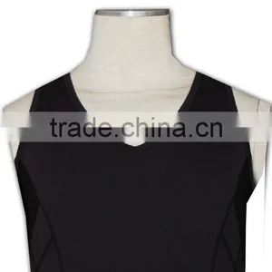 ISO 9001 Audit Factory Black Plain Mesh Design Gym Vest thumbnail-5