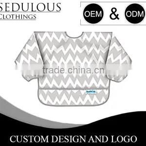 Cute Baby Bibs Toddler Waterproof Long Sleeve Children Kids Feeding Eating Smock Bib thumbnail-1