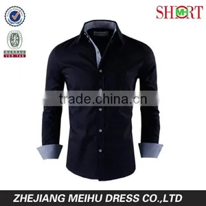2016 Multi Color High Collar Button Down Slim Fit Casual Shirt for Men thumbnail-1