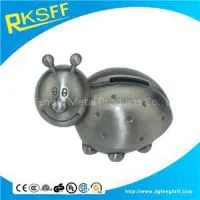Zinc Alloy Beetle Coin Bank thumbnail-1