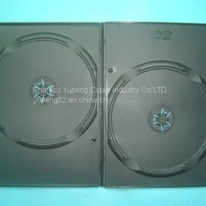 7mm Double Black DVD Storage Case Black DVD Storage Box Black DVD Storage Cover thumbnail-3