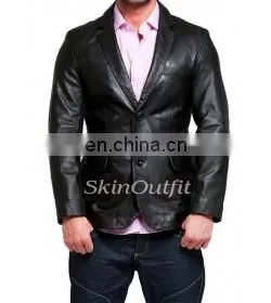 Mens Leather Blazers thumbnail-1